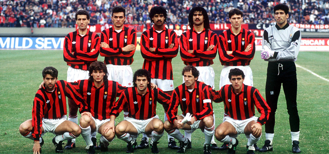 Camiseta retro AC Milan años 90 Lotto original Serie A calcio vintage